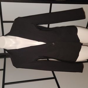 Black blazer with functional front pockets